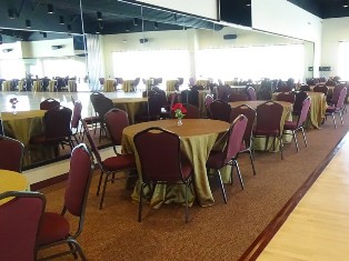 Tables and chairs available in our event venue