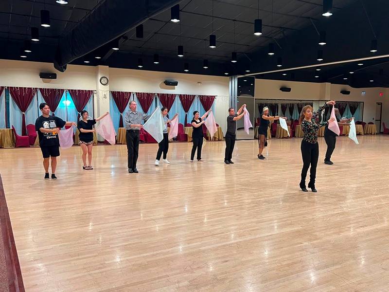 Adult DanceSport class (Ballroom and Latin) in Houston at DanceSport Club - learning waltz