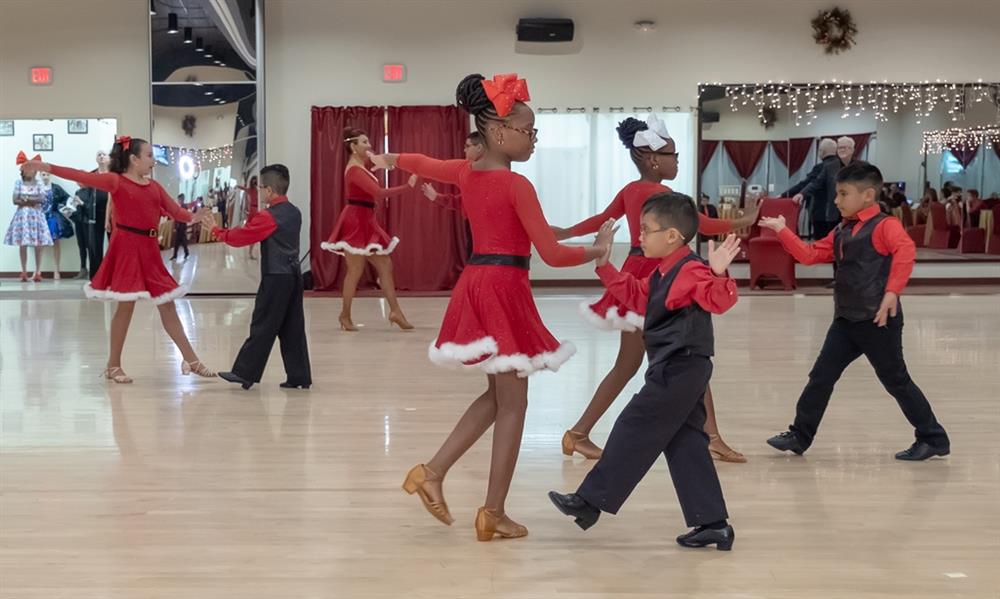 Ballroom and Latin performance dance teams for children and teens in Houston